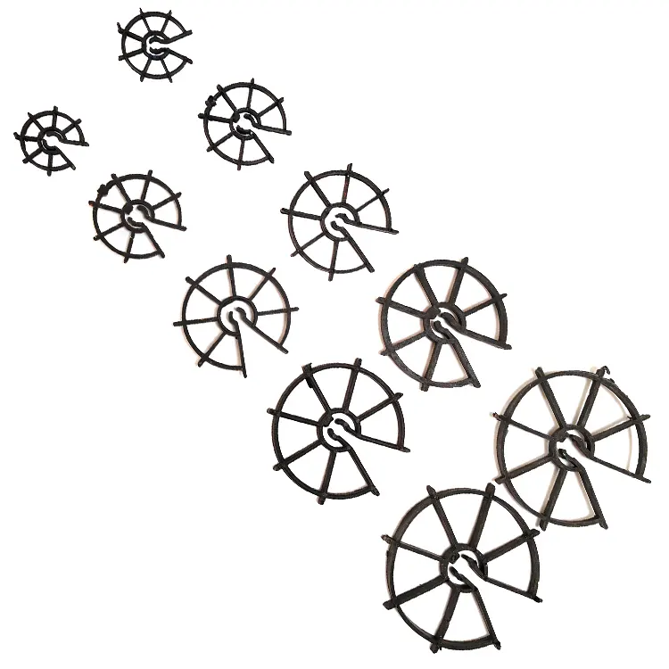 Пластиковый pp арматура поддерживает круглое колесо арматуры