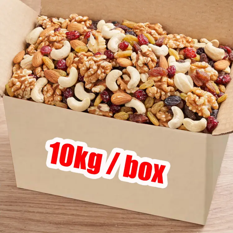 OEM wholesale full box of multi-flavored mixed nut snacks mix nuts and dried fruits food