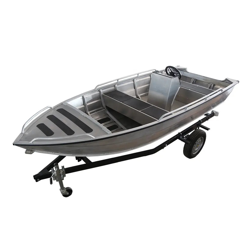 Ecocampor Small 6 people 14ft Customized V Hull full Weld Aluminum Boats Fishing Vessel