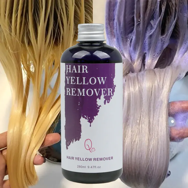Салонный качественный фиолетовый шампунь для светлых волос анти-медный фиолетовый тонер без желтого шампуня Private Label
