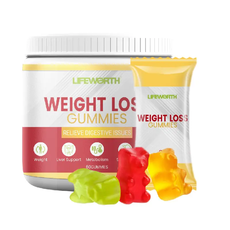 Lifeworth Private Label Sugar Free Flat Tummy Cambogia Garcinia Bear Gummy Green Coffee Bean Vitamin Gummies Weight Loss