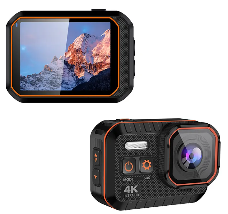 Профессиональная Экшн-камера с защитой от встряхивания, широкоугольная, водонепроницаемая, IP68, 4k, Wi-Fi, 170 градусов