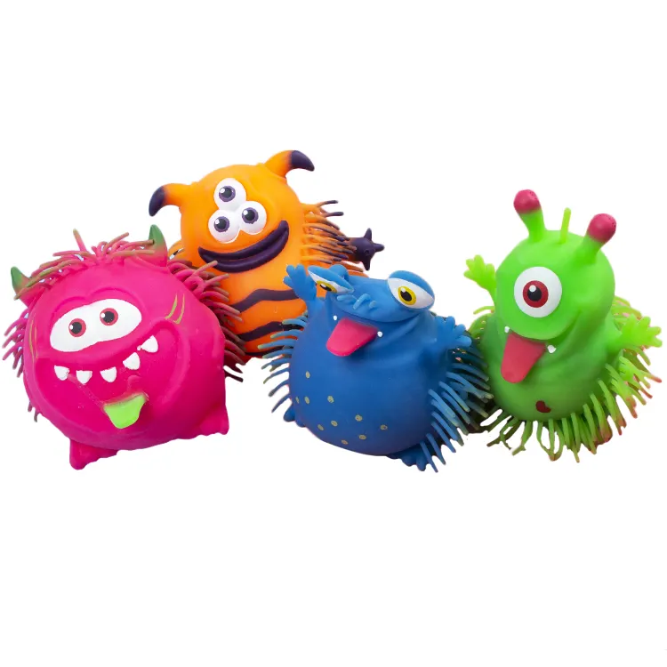 2021 Hot Sale Promotional TPR Cute Kids Big Alien Fidget Toys One Eye Monster Puffer Ball Toys Stress Relief