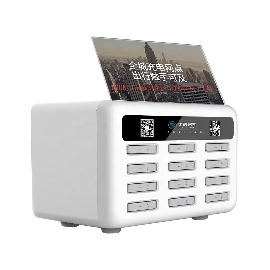 12 slots oem sharing power bank box rental system