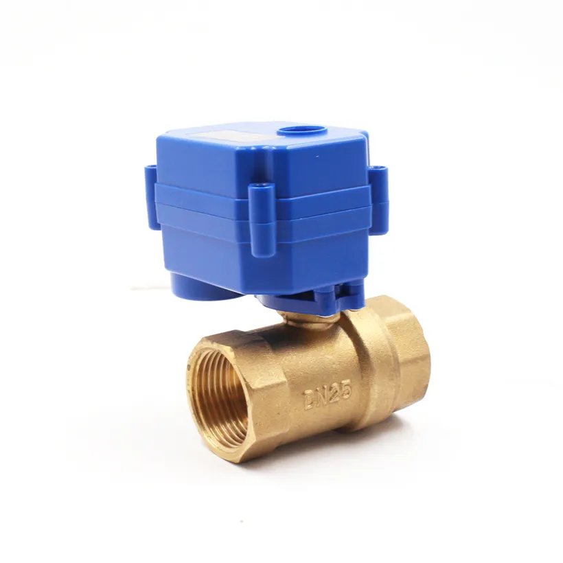 CWX-15Q DN15 DN20 DN25 brass SS304 UPVC 2 way electric ball valve DC5v DC12v ADC9-24V AC85-220V