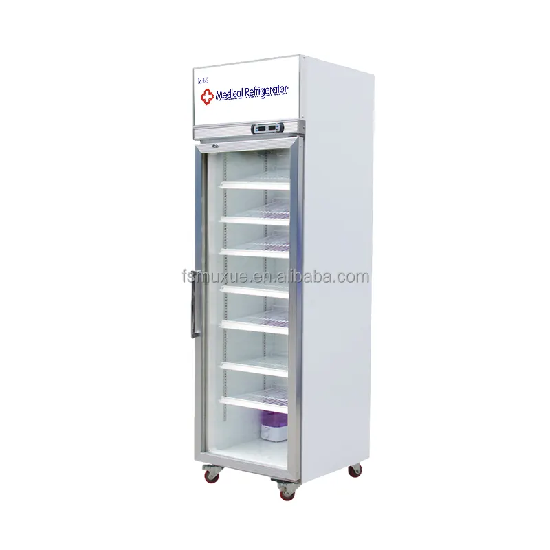 MUXUE economic 2-8 Degree 1 Glass Door lab medical refrigerator Vaccine Storage Refrigerator Hospital fridge MX-YPG620F