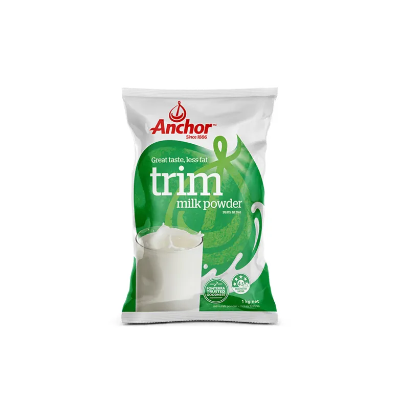 Anchor Trim Milk Powder 1kg Sachet Instant New Zealand Bag Natural Skimmed Milk Powder Wholesale Price