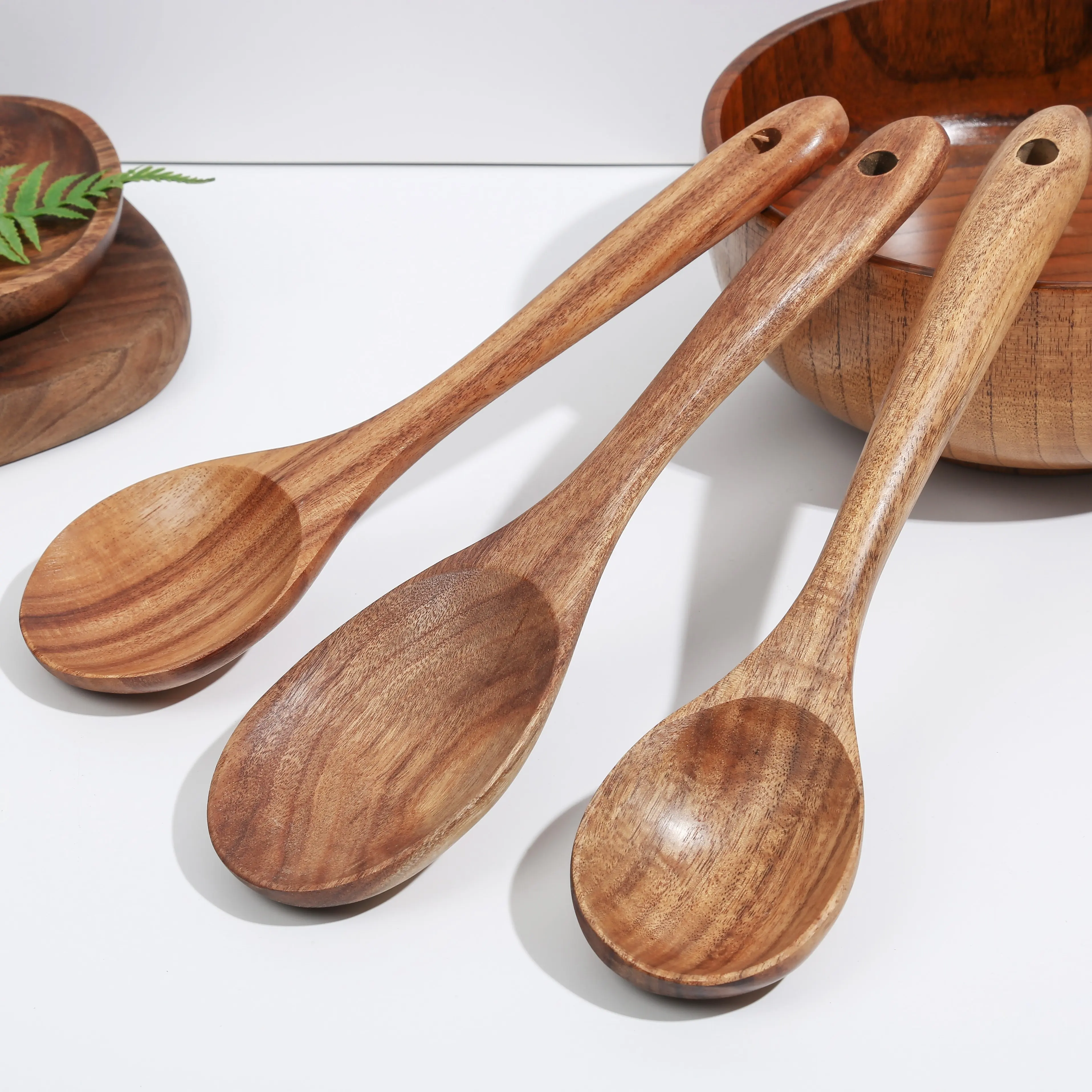 New Style Baby Honey High Temperature Resistance Portable Woods Biodegradable Food Spoon