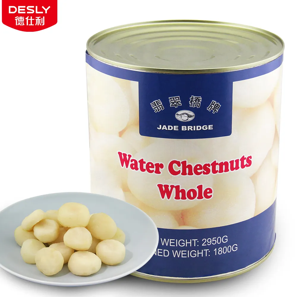 Canned Food Manufacturer Canned Vegetables Bulk Wholesale 2950 G Whole Part Canned Water Chestnuts With Factory Price