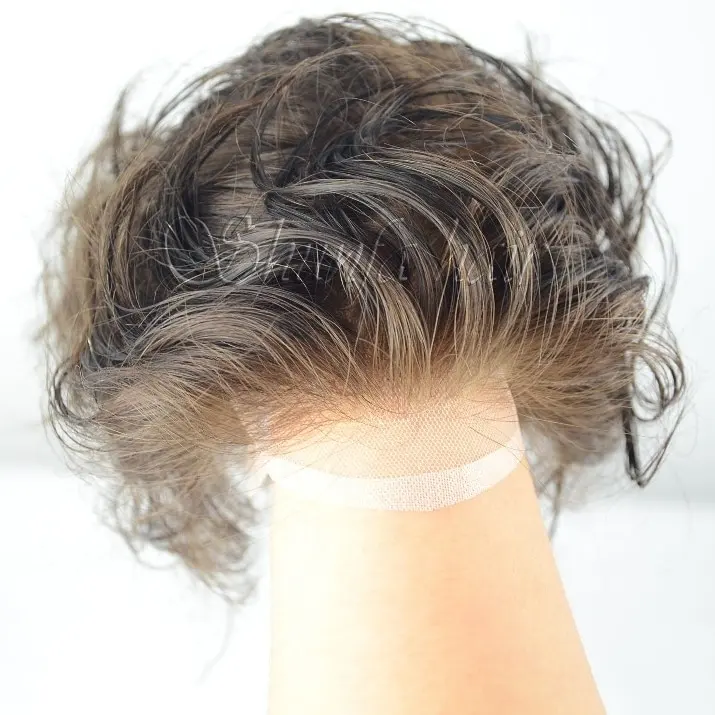 Shunfa полностью швейцарские/французские человеческие волосы, сменный парик для мужчин, система человеческих волос