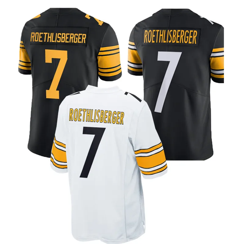 Juju Smith schuster #19 Ben Roethlisberger #7 Mens Stitched American Football Jerseys 30#CONNER