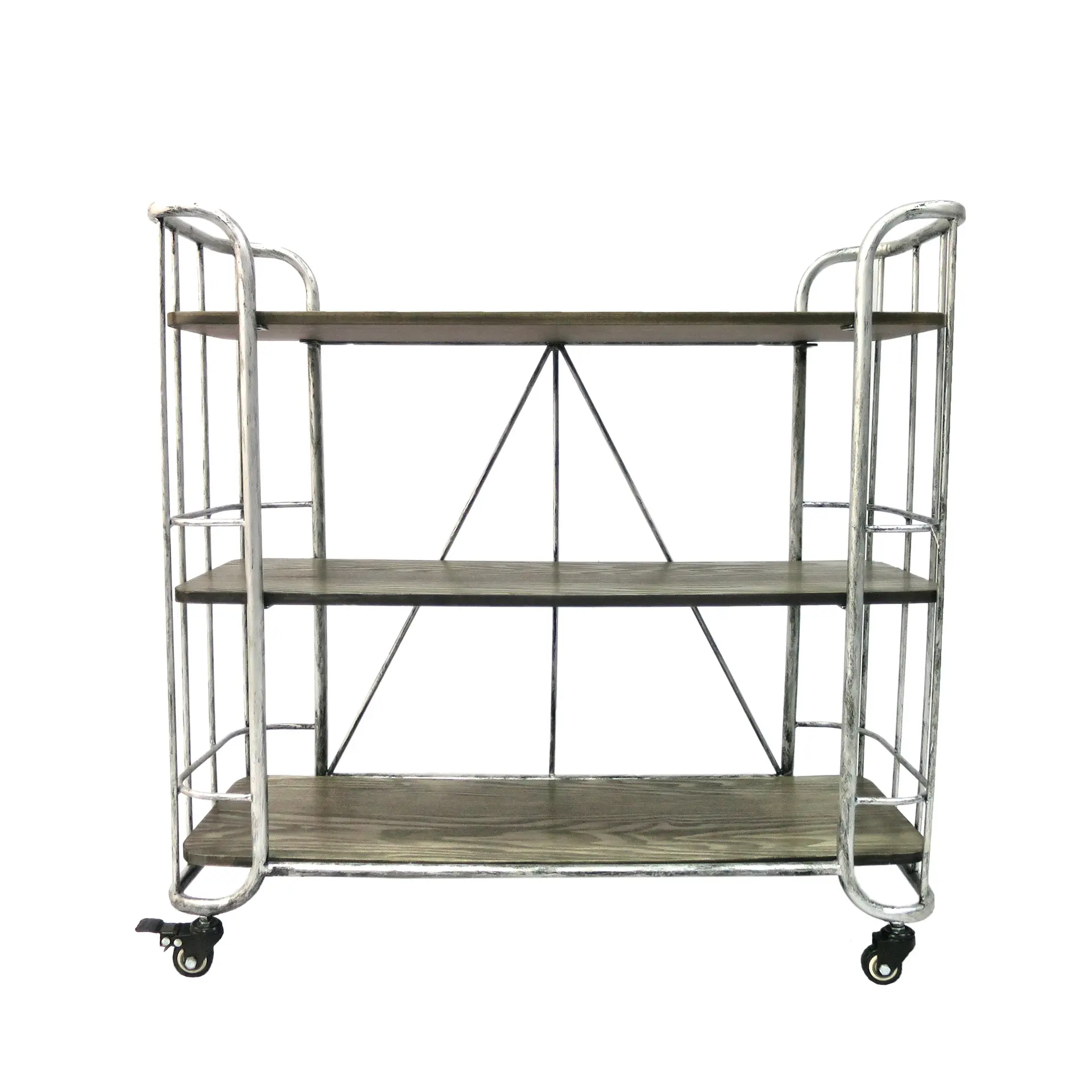 2021 3-tier Wholesale Bathroom/Kitchen Removable Display Shelf Storage Rack Powder Coating Metal Shoes Rack with Wheels