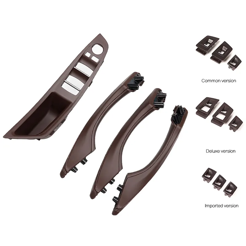 Source Factory Wholesale Interior Door Armrest Pull Handle Inside 7-Piece Set Leather Interior Door Handles For BMW F10/F11/F18