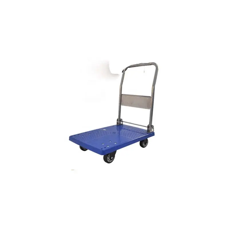 silent mute foldable flatbed handling trolley