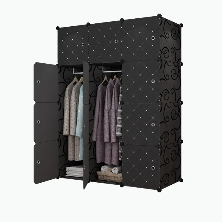 Современный новый дизайн, шкафы для спальни, 12 кубиков, подвесной шкаф, органайзер Almirah, пластиковый шкаф