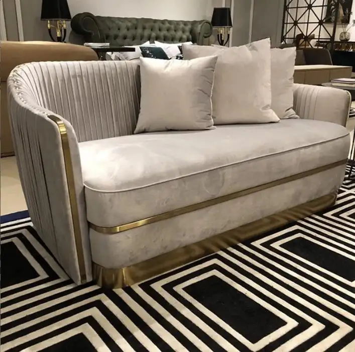 AJJ wh489итальянский роскошный современный диван простой дизайн интерьера гостиничная мебель 5-звездочный набор мебели для спальни