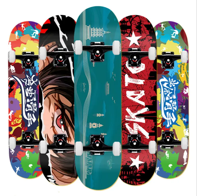 Professional 31*8inch skateboards new school 7ply chinese maple skateboard for beginners