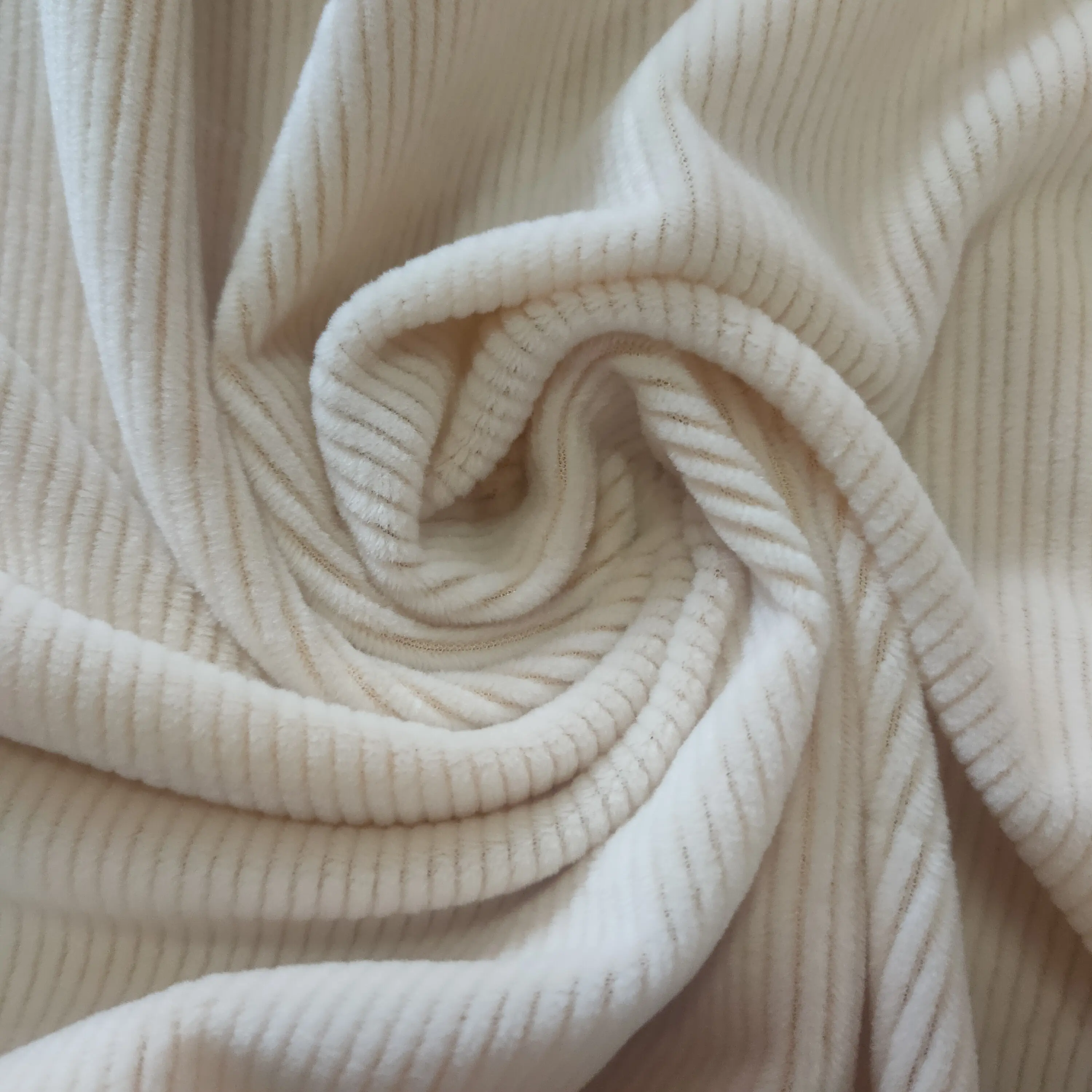 100% polyester knitted filling cord pique fleece fabric