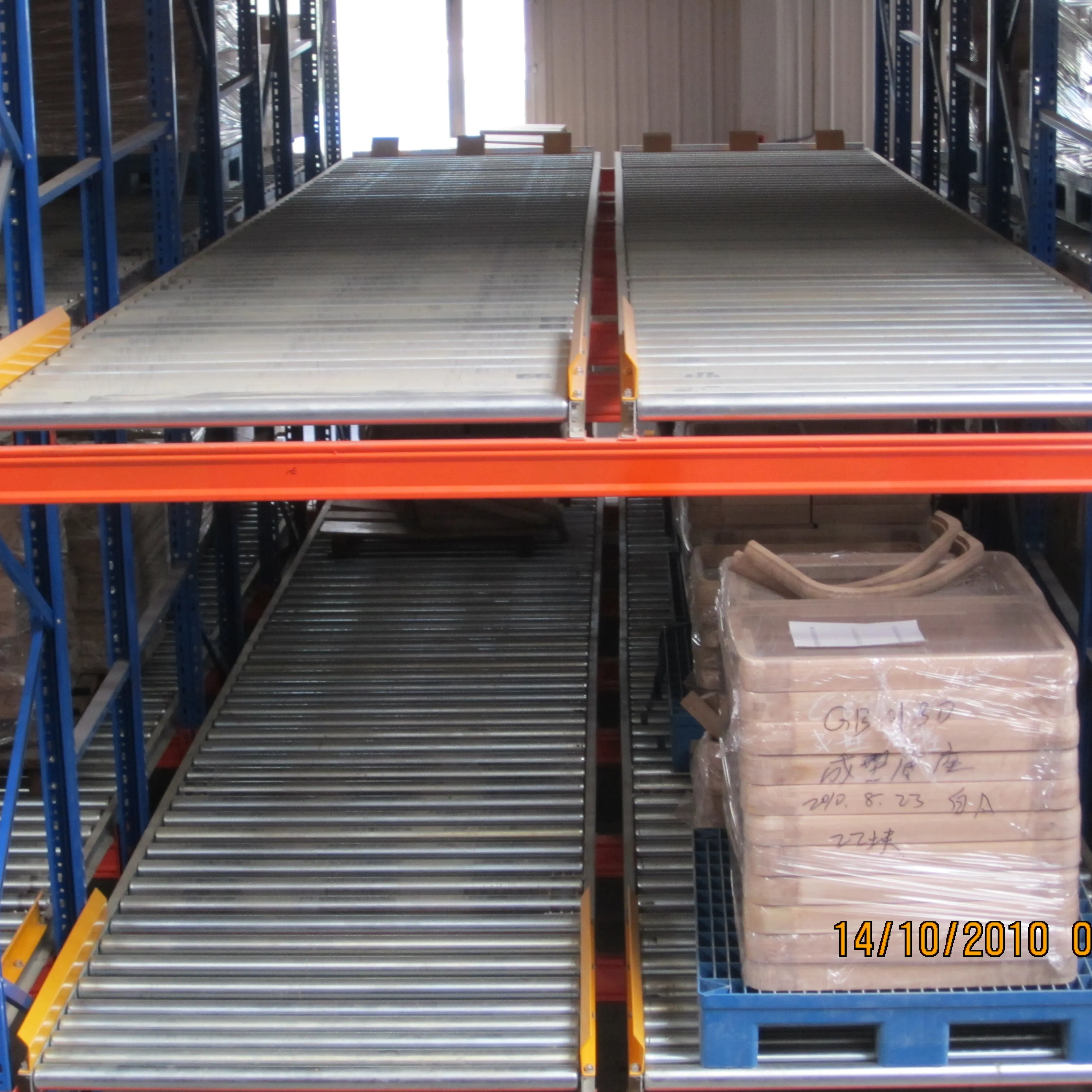 Warehouse High Density Gravity Roller Pallet Rack