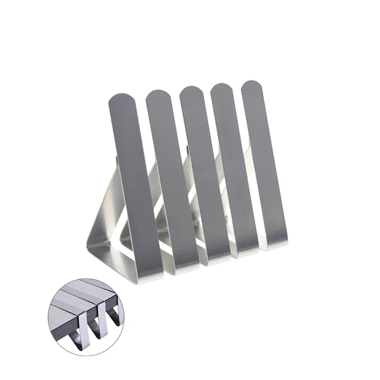 China Factory Home Wedding Tablecloth Clips Hot Sale Stainless Steel Restaurant Outdoor Banquet Table Stabilizer Clip