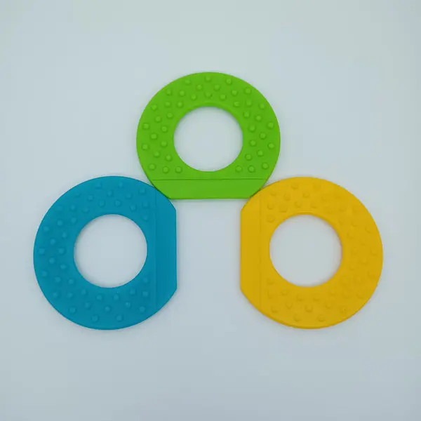 Eco-friendly Plastic Silicone Teething Ring Baby Teeth Ring And Circle China Manufacturer