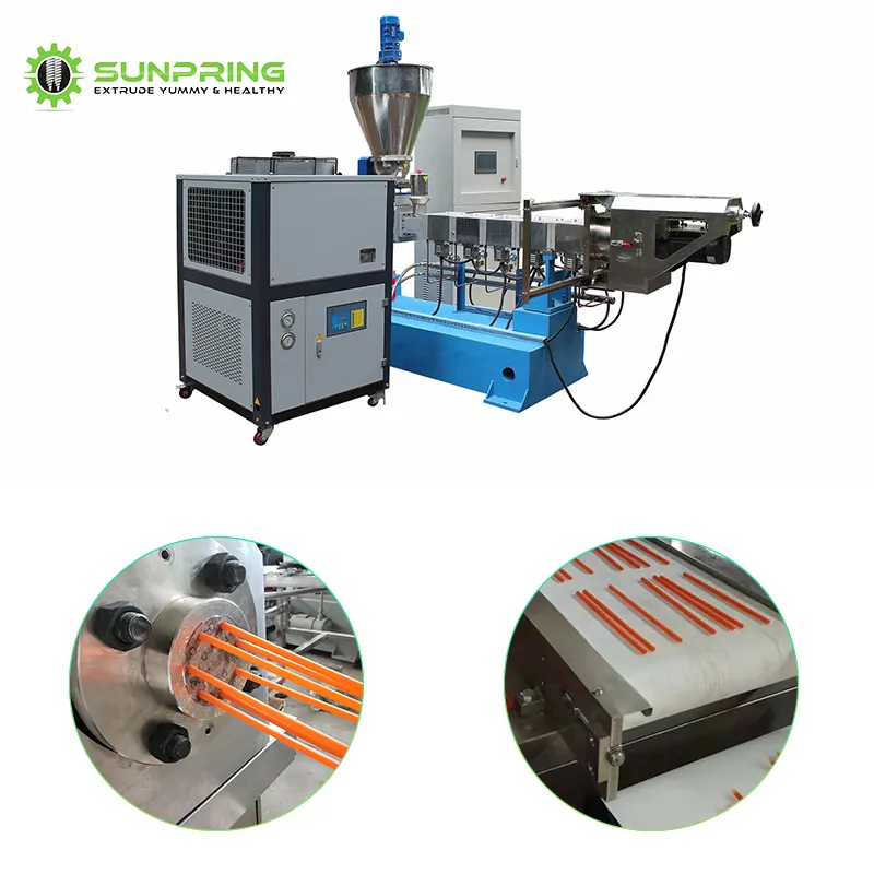 Rice drinking straw processing line making machine