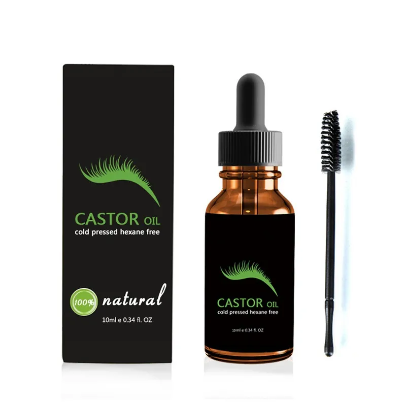 100% Pure Jamaican Black Castor Oil For Eyelashes And Eyebrows Hair Growth