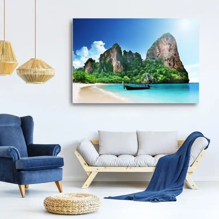 modern aluminum wall art HD sublimation metal mounted photo print for home decorative