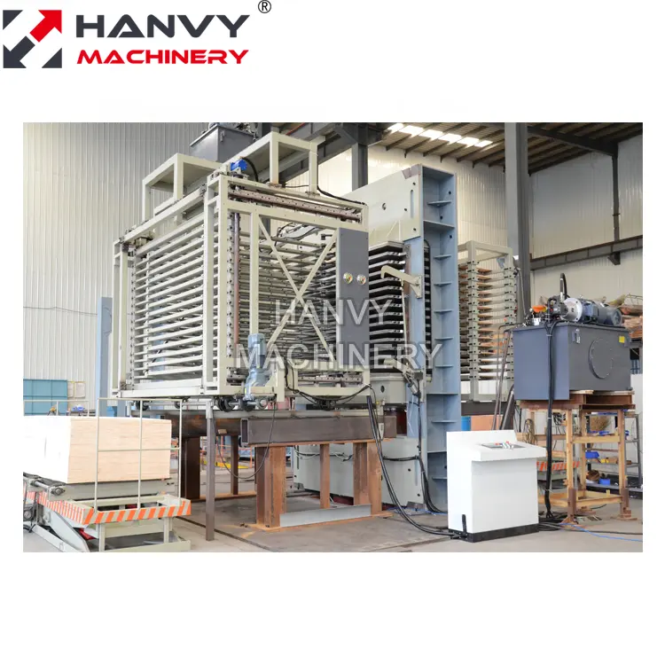 Полуавтоматическая открывающаяся фанерная пленка Hanvy HY214 * 8/8B-10 800 тонн 150 мм горячий пресс