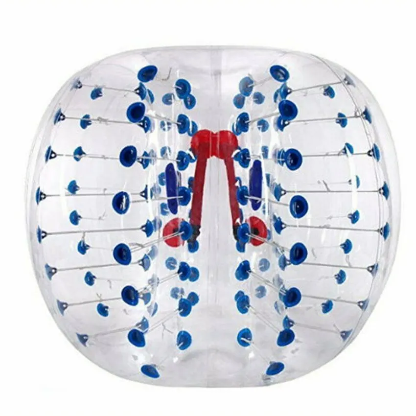 Adult TPU / PVC Body Zorb Bumper Ball Suit Colored Dots Inflatable Bubble Football Soccer Ball