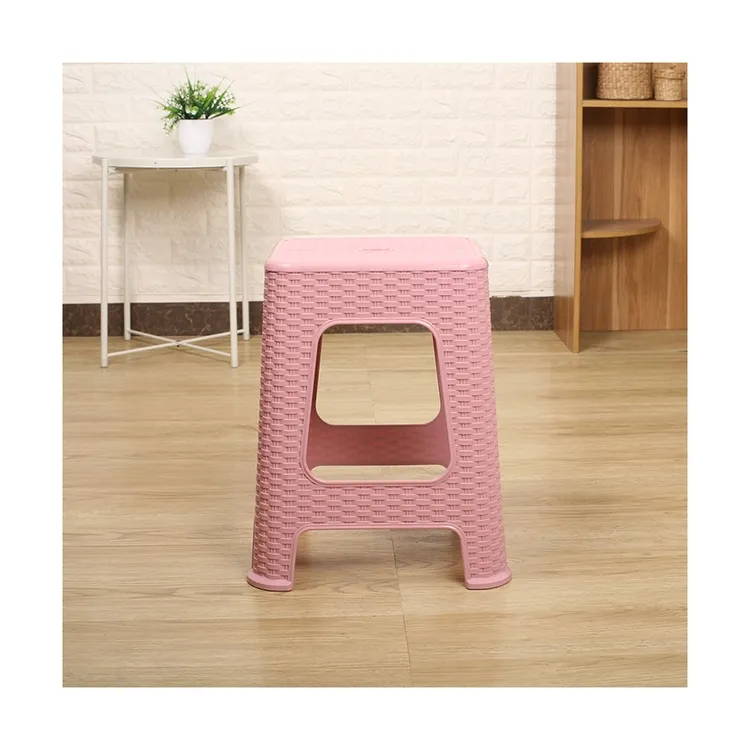 Household Colorful Portable Bathroom Non-slip Plastic Stool Ladder Stool Bench Footstool