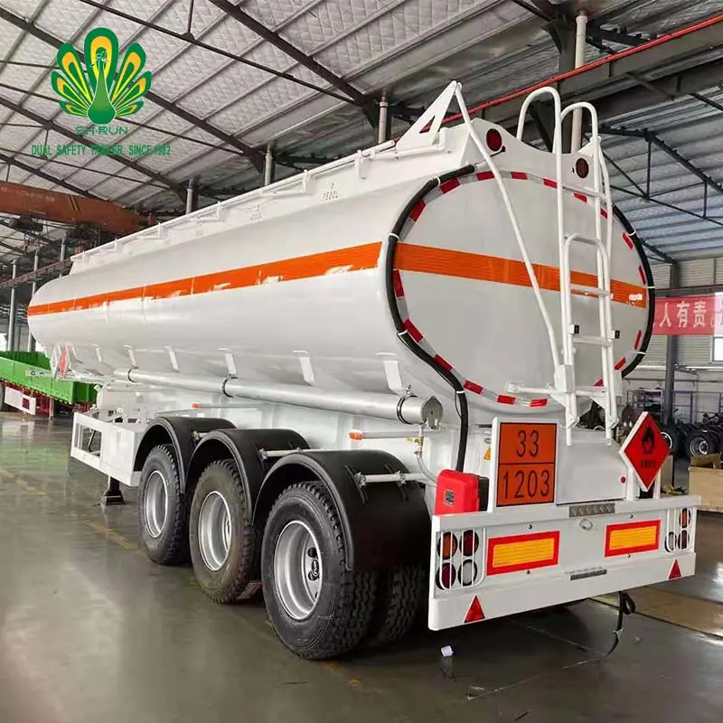 2 3 4 axles Carbon steel 40kl fuel tanker semi trailer for gasoline diesel HFO transportation and storage