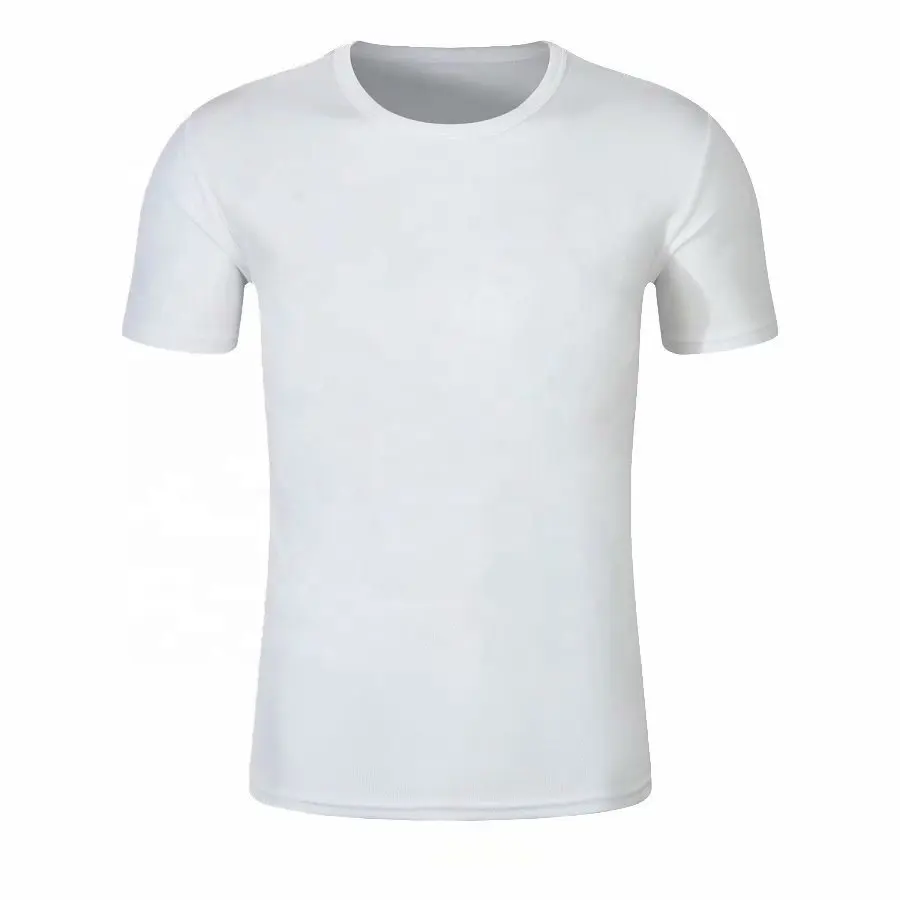 Factory Wholesale Man polyester T-Shirt RTS 2020 Cheap Promotional Custom Basic Plain Stock o neck men Tshirts Blank T Shirts