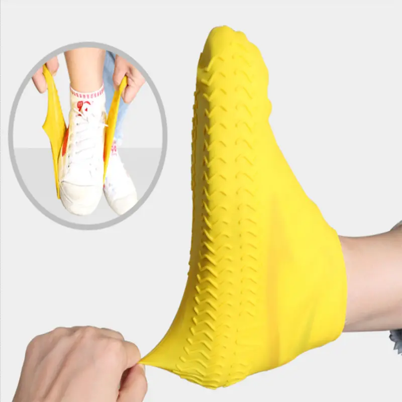2022 силиконовые водонепроницаемые чехлы для обуви, Нескользящие водонепроницаемые чехлы для обуви из силиконовой резины