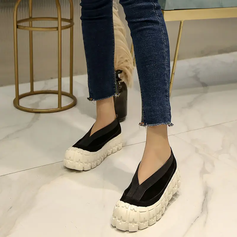 Spring Autumn Women Casual Wedge Shoes Comfortable Platform Shoes Woman Chunky Sneakers Ladies Trainers