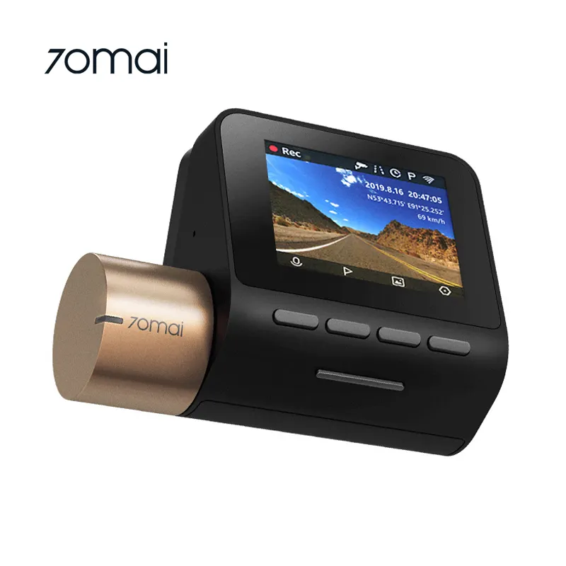 70mai Dash Cam Lite D08 приборной панели автомобиля камера с возможностью съемки видео 4K UHD с 140 градусов угол обзора 2-дюймовый ЖК-экран Автомобильный регистратор