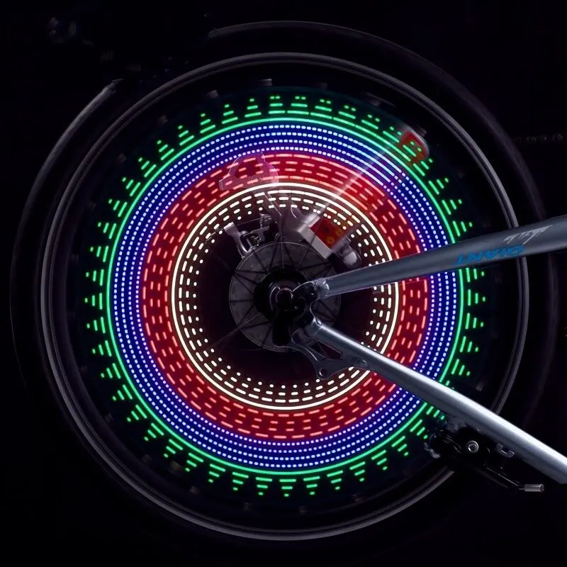 Светодиодные фонари для велосипедных колес, водонепроницаемый свет A07 для велосипедных колес, безопасные крутые велосипедные аксессуары