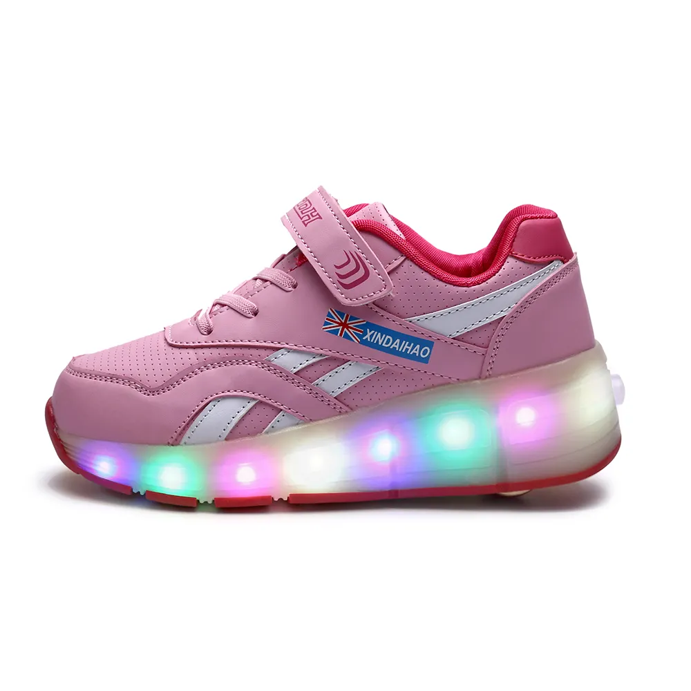 Fashion Outdoor Sports running led flash roller skate shoes Sneaker for Unisex adult