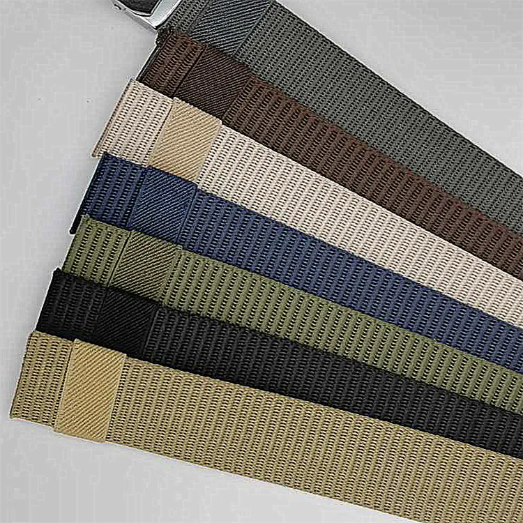 Automatic Buckle Belt Factory Price Popular New Designed Polyester Automatic Buckle Unisex Fabric Belt