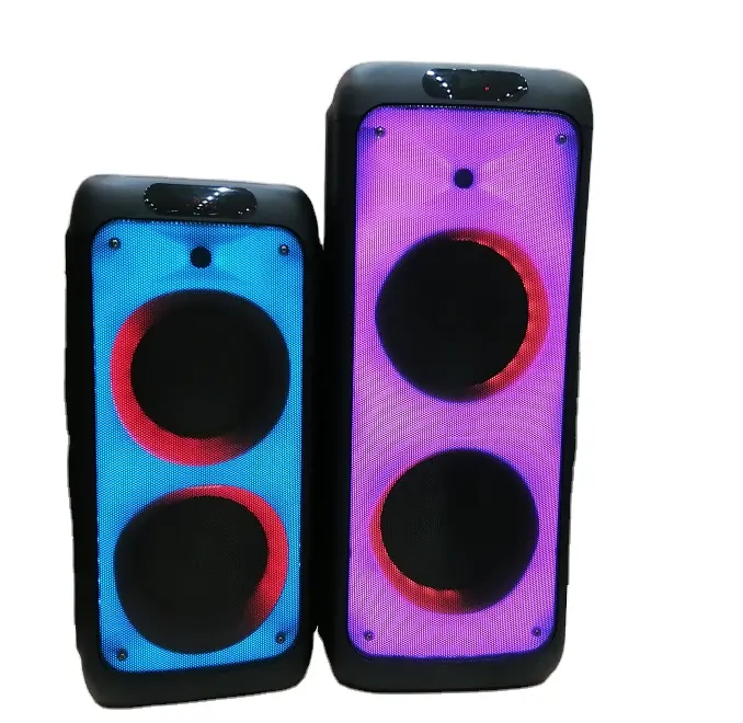 Deluxe powerful sound DJ pair pa speaker with microphone