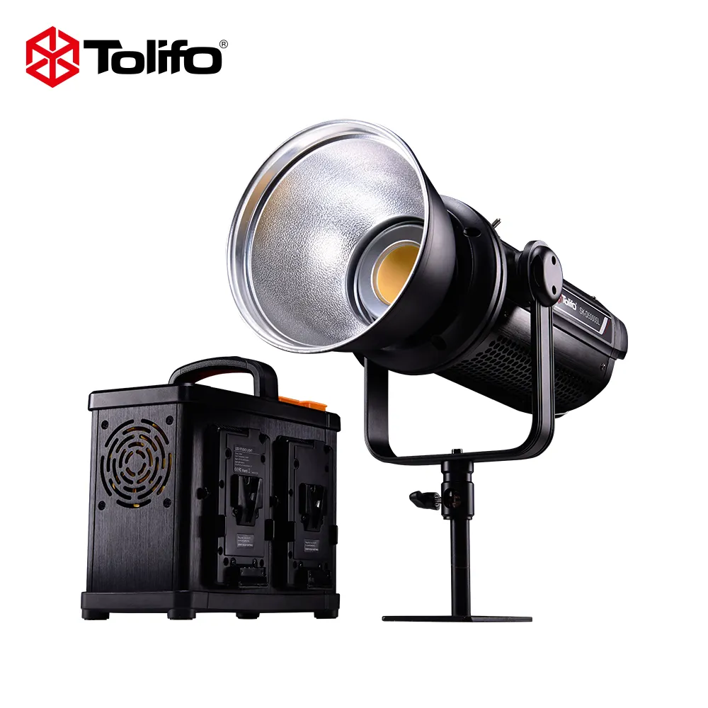 Tolifo SK-D5000SL высокой мощности 512DMX 500W Дневной свет с v-образным креплением для батарея LED COB освещения для студийной фотографии непрерывное освещение для видеосъемки