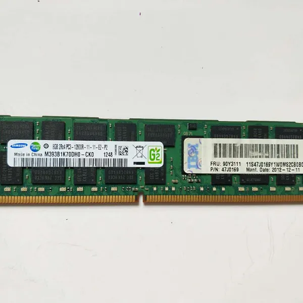 90Y3111 8G 2RX4PC3-12800R ECC REG 1600 X3500 server memory