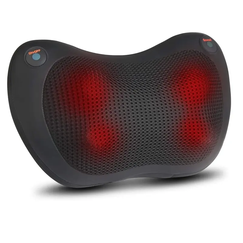 Top Sell Portable Wired Cordless Electric Massage Pillow with Shiatsu Heating for Back Shoulder Neck Calf Foot Massager Kneading