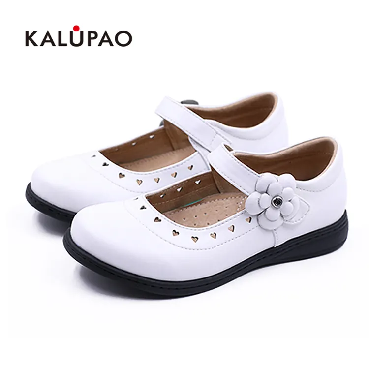 Guangzhou TUOHUI Kids Shoes Factory Wholesale Children White Dress Shoes For Girls