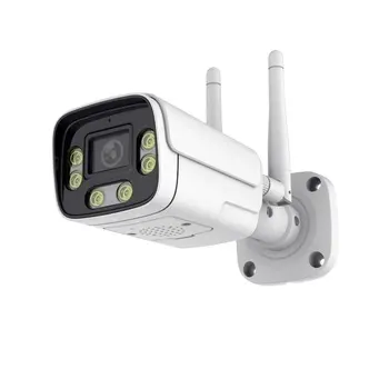 5MP WiFi Security Camera Outdoor With TF slot, Color Night Vision CCTV Camera 4G Sim Card IP Cam