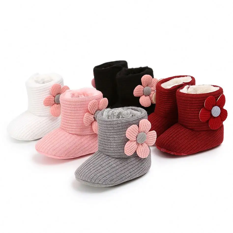 Newborn Baby Infant Toddler Boy Girl Unisex Casual Snow Boots Crib Shoes Prewalker Booties