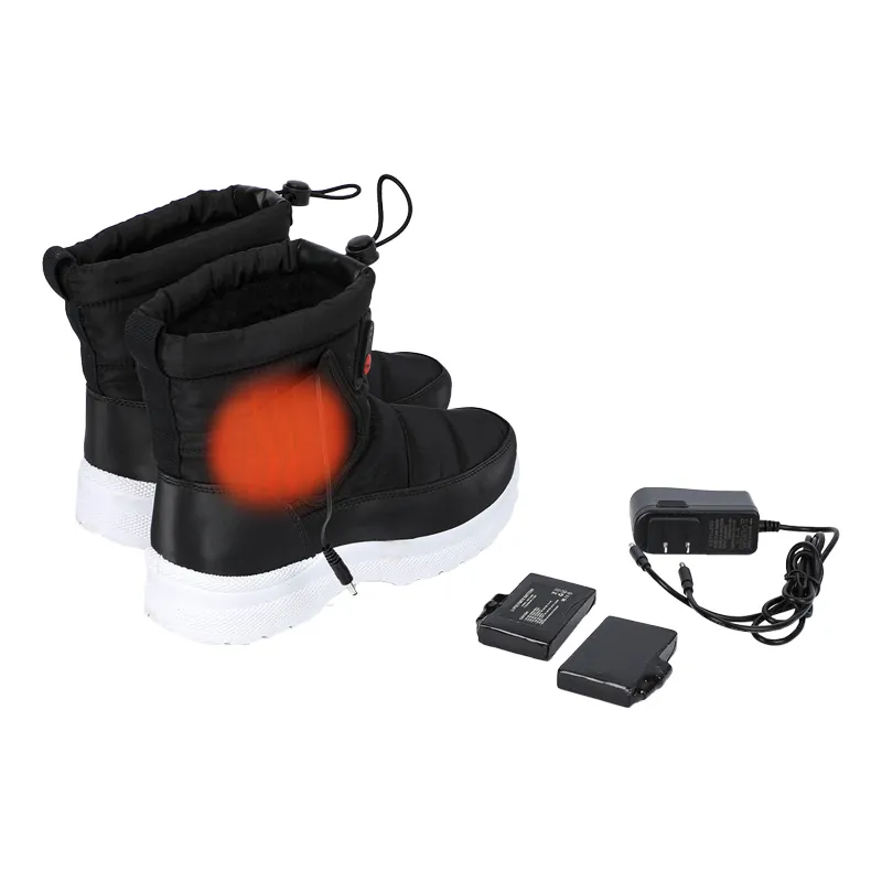 Custom Winter Kids Men Women Rechargeable Electrically Battery Heated Snow Thermal Warm Shoes Boots