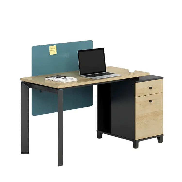 Металлический Стальной современный домашний скандинавский Одноместный белый модульный стол офисный стол деревянный компьютерный стол