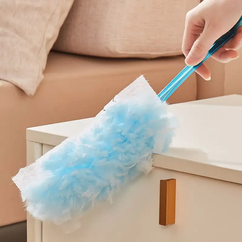 Multi-purpose Powder Kitchen Duster Cloth Bendable Microfiber Duster Irregular Home Appliance Customized Size Clear