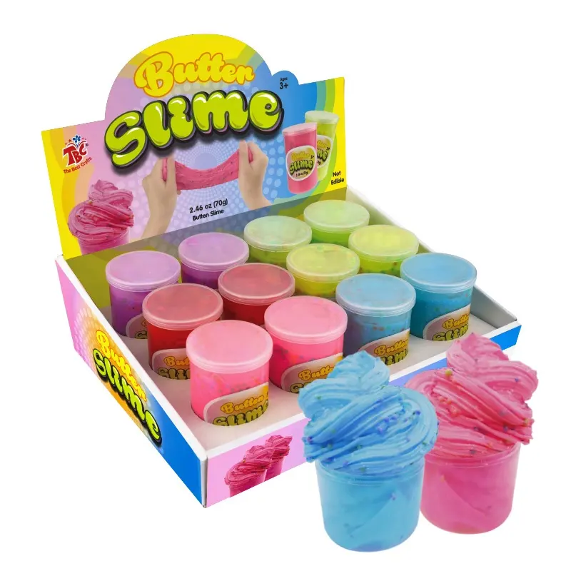 Popular Hot Selling Slime Clay Set Customized Package Scented Foam Butter Slime Making Kit in PDQ